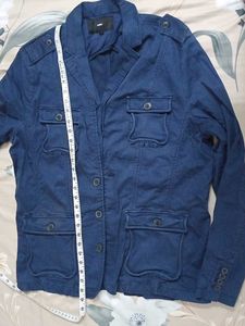 Blue Casual Jacket