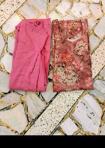 Printed Kurta with Pink Palazzo