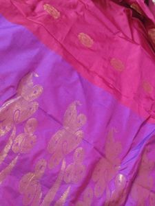Elegant Pink and purple Saree