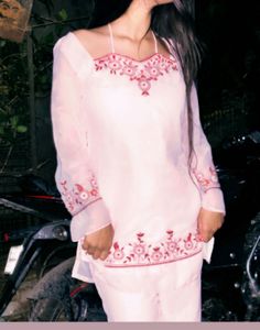 Pink Embroidered Kurta Set vaasva jaipur💗