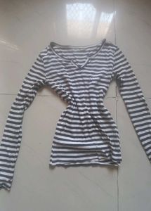 Striped Long Sleeve Top