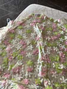 Clear Floral Rain Jacket