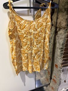 Boho Leaf Print Tank Top