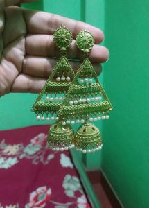 Stunning Emerald statement Earrings (4 Combo)