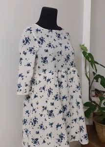 Floral Print Babydoll Dress