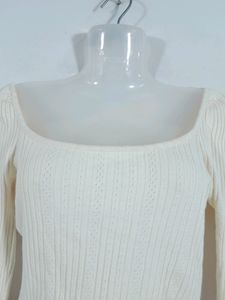 MNG Crop White Top (Women's)