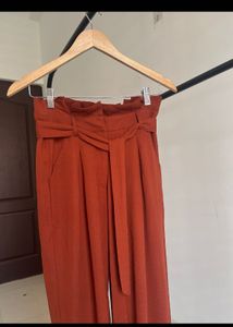 High Waisted Paperbag Waist Pants