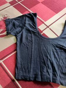 Stylish Navy Blue Blouse