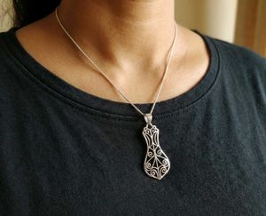 Boho Silver Pendant