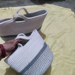 Stylish Rope Tote Bag in combo offer price 🎉