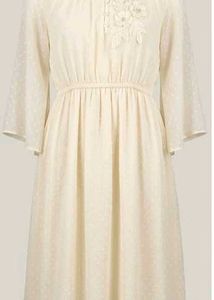 Elegant Chiffon Maxi Dress with Polka Dots
