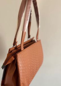Chic Tan Textured Handbag