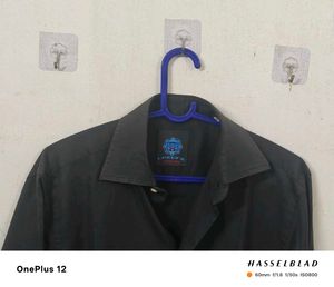 ITALIAN Black Long Sleeve Button-Down Shirt