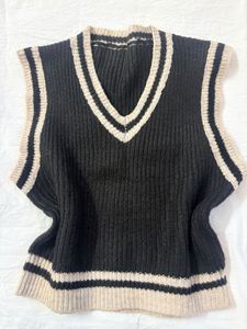 Preppy V-Neck Knit Sweater Vest