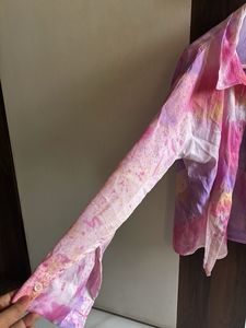 Tie-Dye Button-Up Shirt