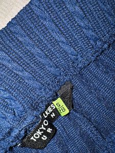cord set Blue Flared Pants and Tee
