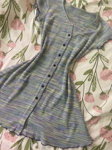 Striped Button-Down Dress