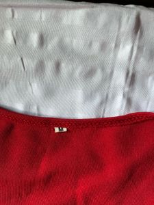 Red Wrap Around Crop Top