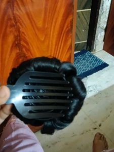 Chic Black Hair Bun Accessory