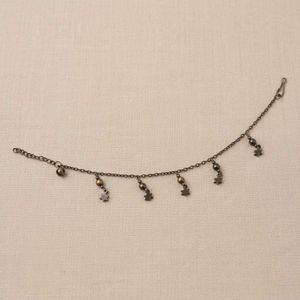 Oxidised Star Charm Anklet