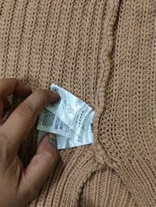 Ribbed Knit Turtleneck Sweater