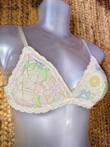 Floral Lace Trim Bralette