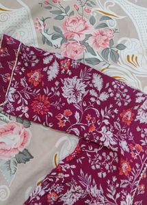 Elegant Floral Print Kurta