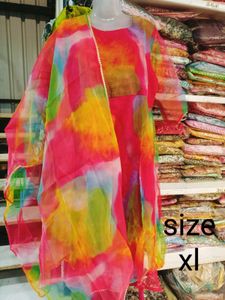 Vibrant Tie-Dye Kurta Set with Dupatta