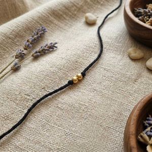 Twin Beads Thread Anklet/Bracelet