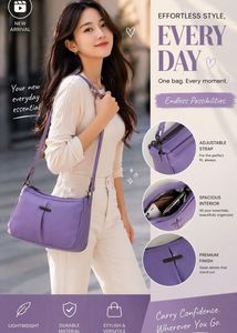 Stylish Lavender Shoulder Bag