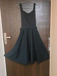 Chic Black Pinafore Dress