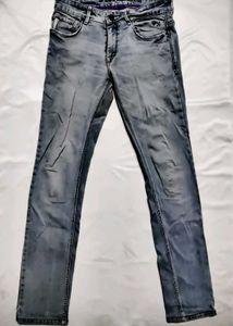Stylish Gray Denim Jeans