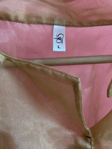 Organza Sheer Top