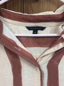 Striped Button-Up Shirt