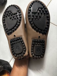 kids Brown Leather Loafers