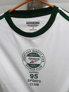Reebok White Cropped T-Shirt