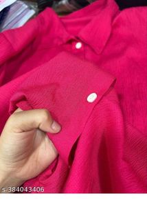 Bright Pink Collared Top