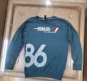 Men's Teal "RCKLSS 86" Sweatshirt