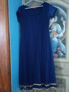 Elegant Blue Anarkali Kurta