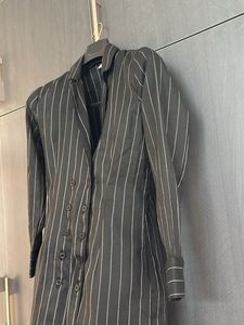 Striped Blazer Dress