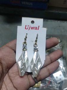 Ujwal White Diamond Drop Earrings