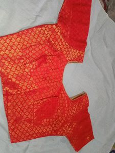 Red And Golden Wonderful Banarsi Blouse 😍✨