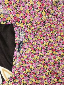 Floral Smocked Puff Sleeve Dress