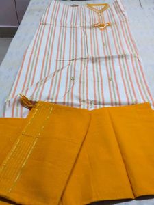 Elegant Striped Kurta dress material