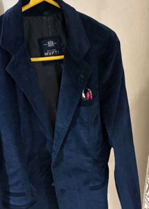 Men's Navy Corduroy Blazer