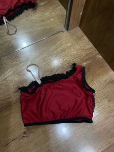 Maroon Embroidered Blouse