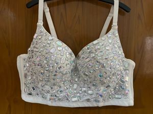 Sparkling Embellished Bralette Top
