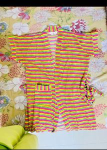 Colorful Striped Robe