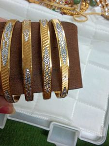 Gold Plated Bangles - Set of 4