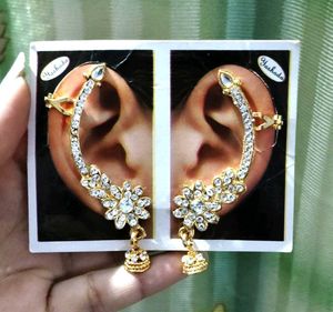 Stunning Crystal Ear Cuff Earrings